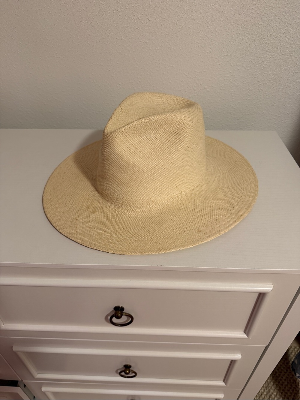 Stetson Natural Straw Ranch Hat with Gray Sweatband - Picture 3 of 3